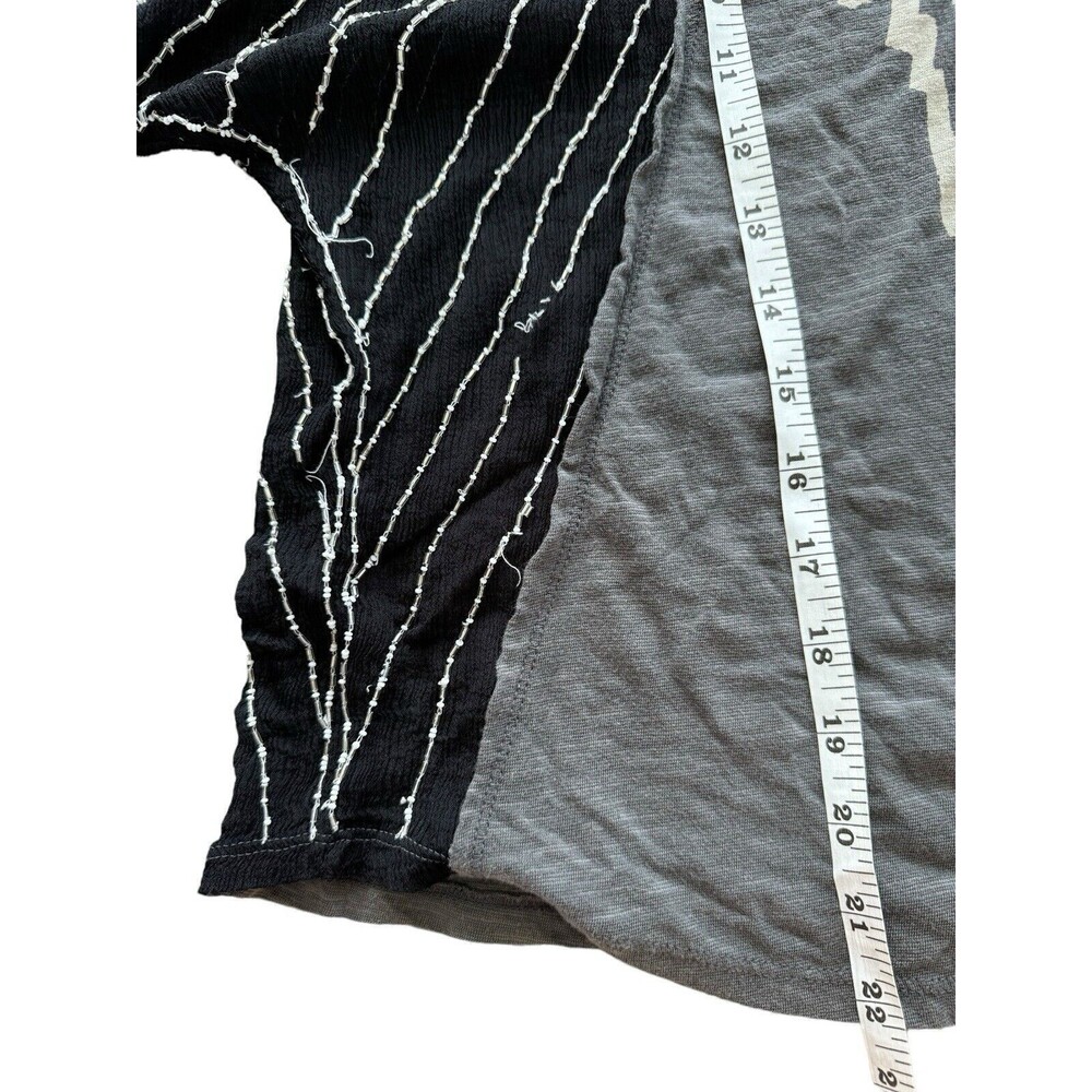 Free People We The Free Showtime Tee XS Beaded Retro Rock T Shirt - Picture 5 of 7
